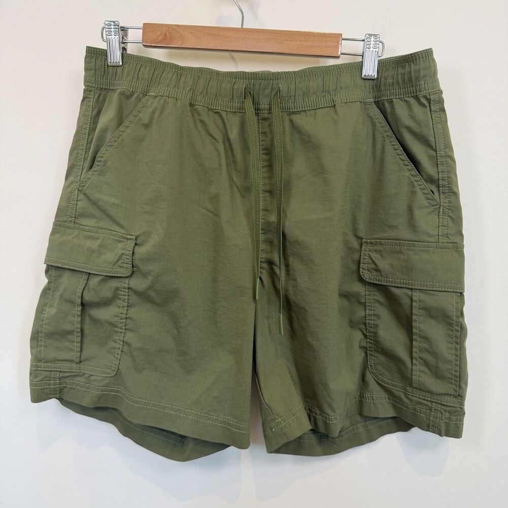 Title Nine Shorts Women Small Green Scout Ripstop Pull On Elastic Hiking Outdoor